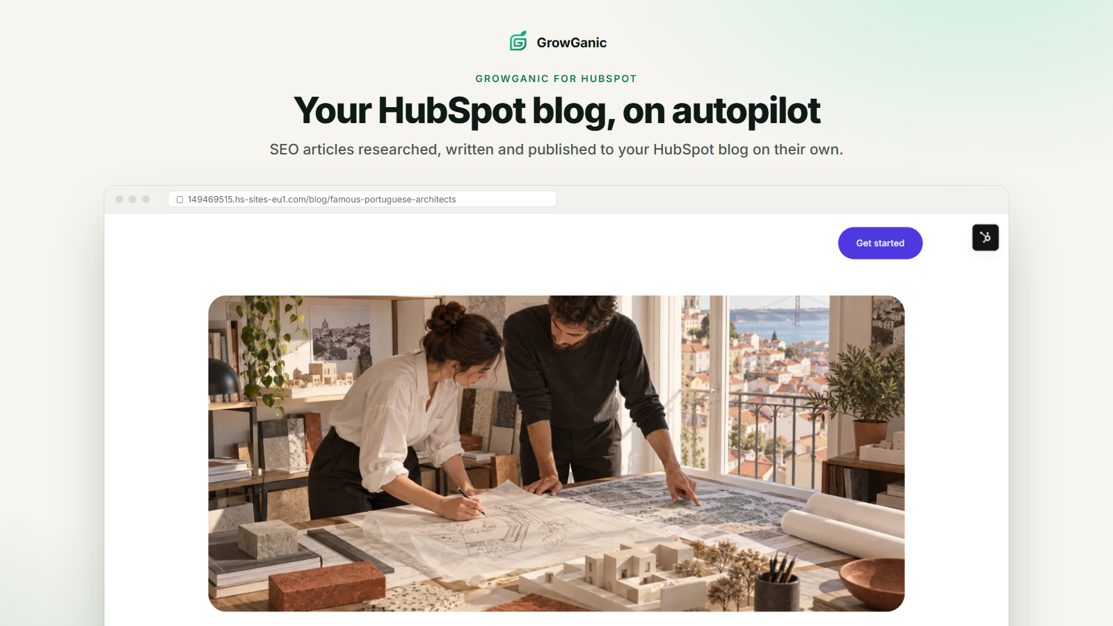 Your HubSpot blog on autopilot: an article GrowGanic wrote, live on a HubSpot blog with its hero image